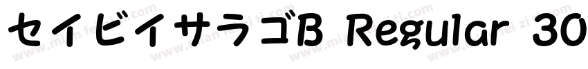 セイビイサラゴB Regular 300字体转换